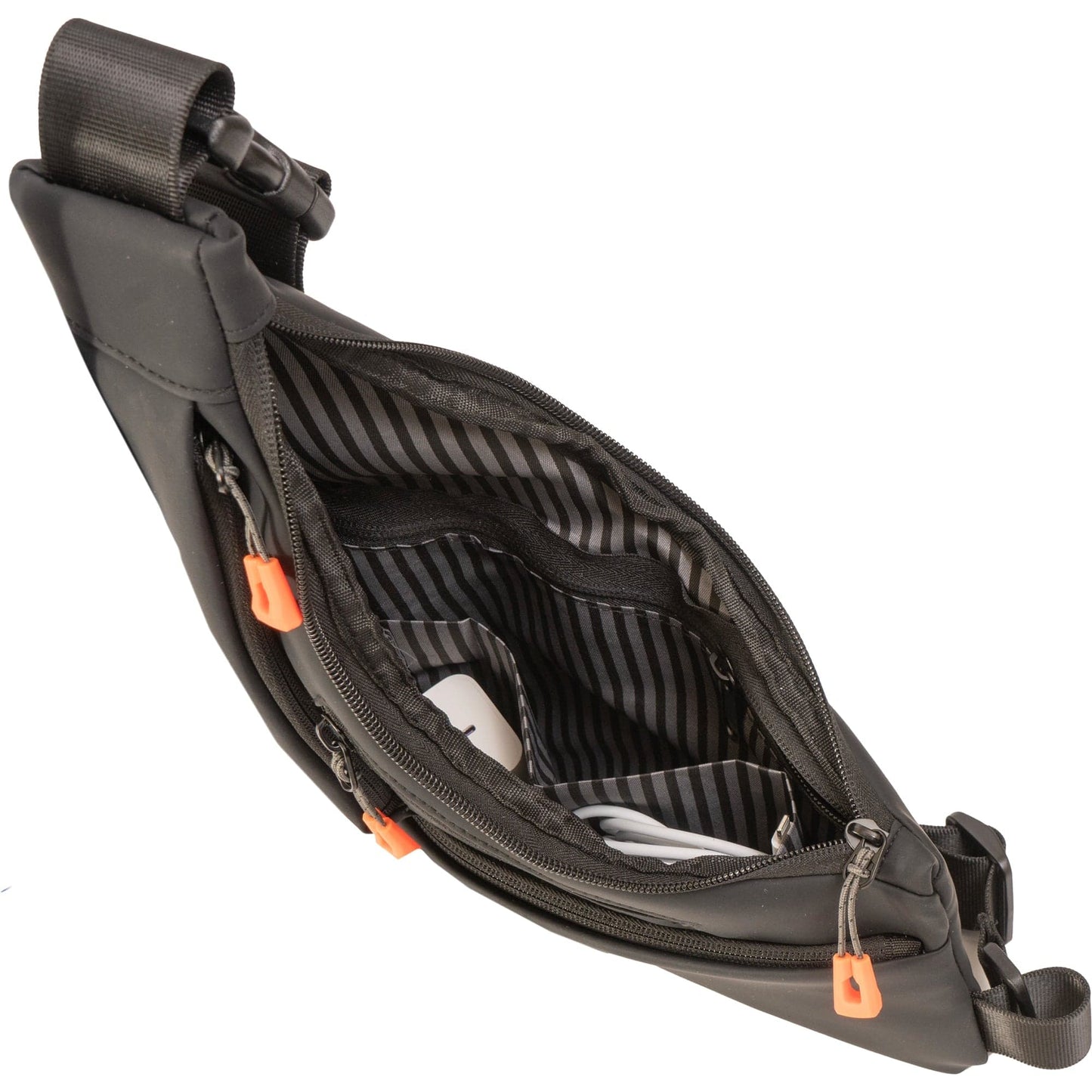 Jack Abrahams The Warren | 14-In Smooth Tarpaulin Crossbody Sling Bag