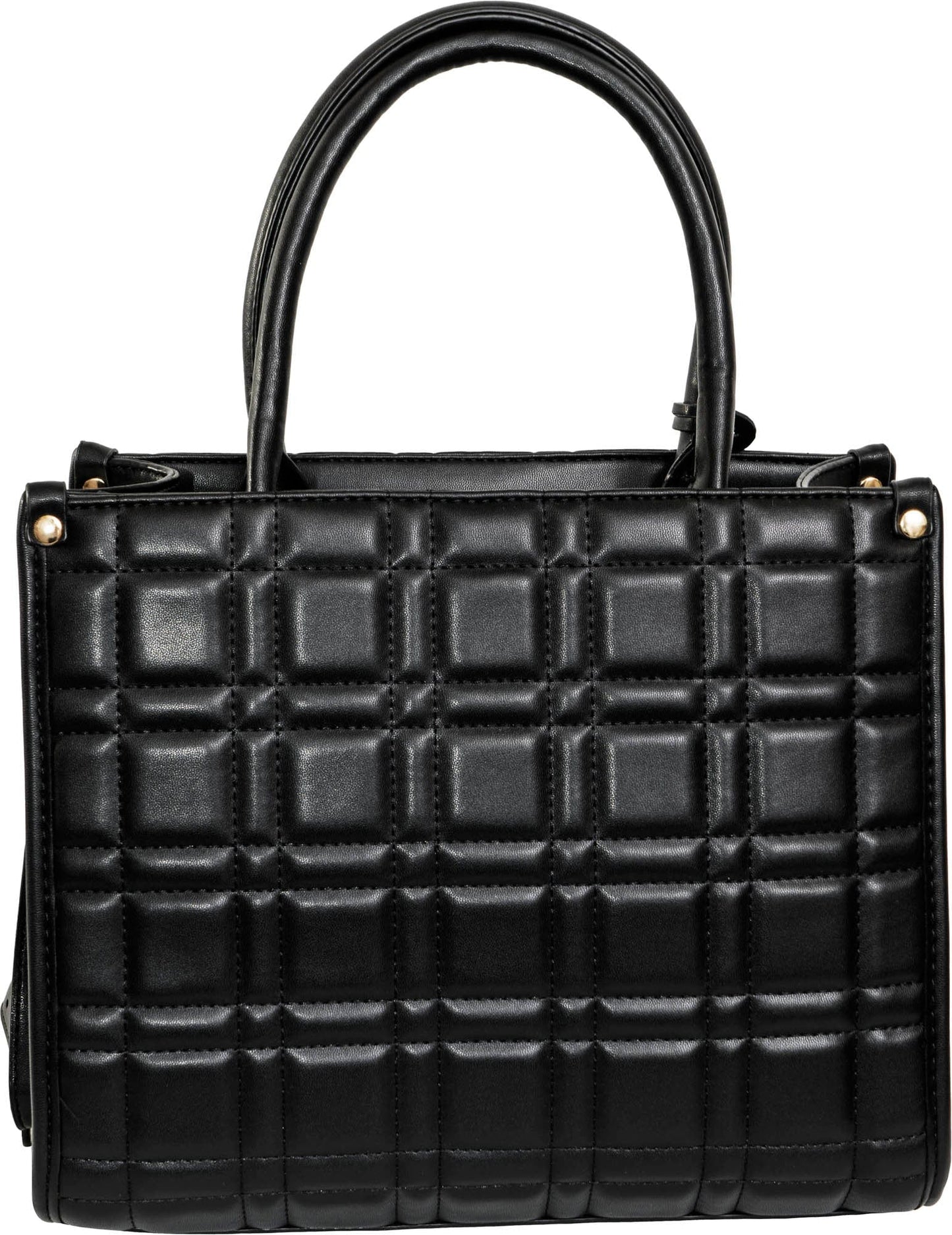 Ellen Tracy Studded Smooth Quilted Satchel
