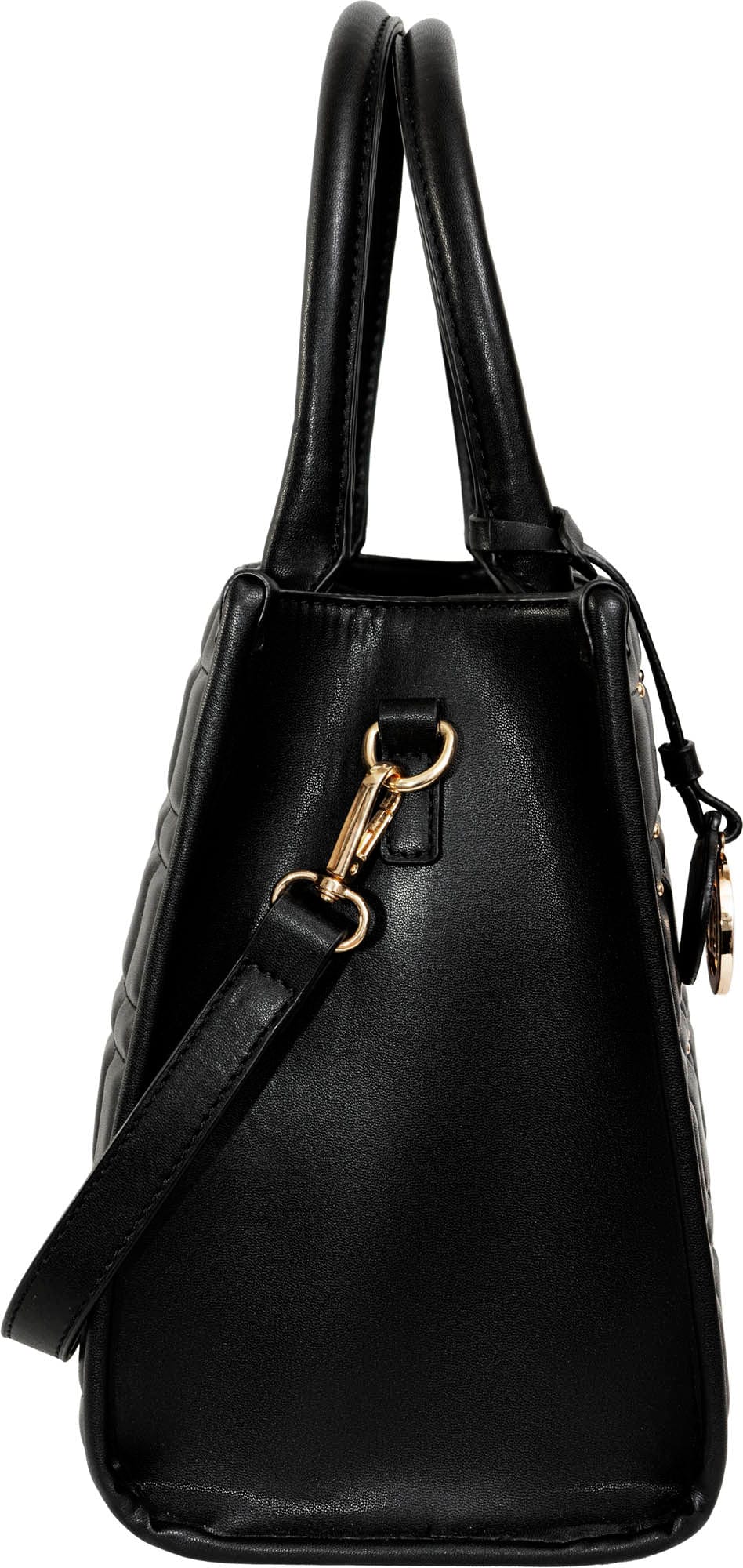 Ellen Tracy Studded Smooth Quilted Satchel