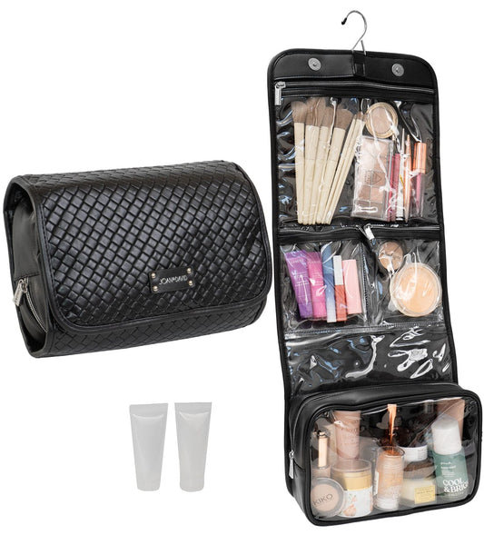 Joan & David Woven Roll Hanging Toiletry Organizer Bag
