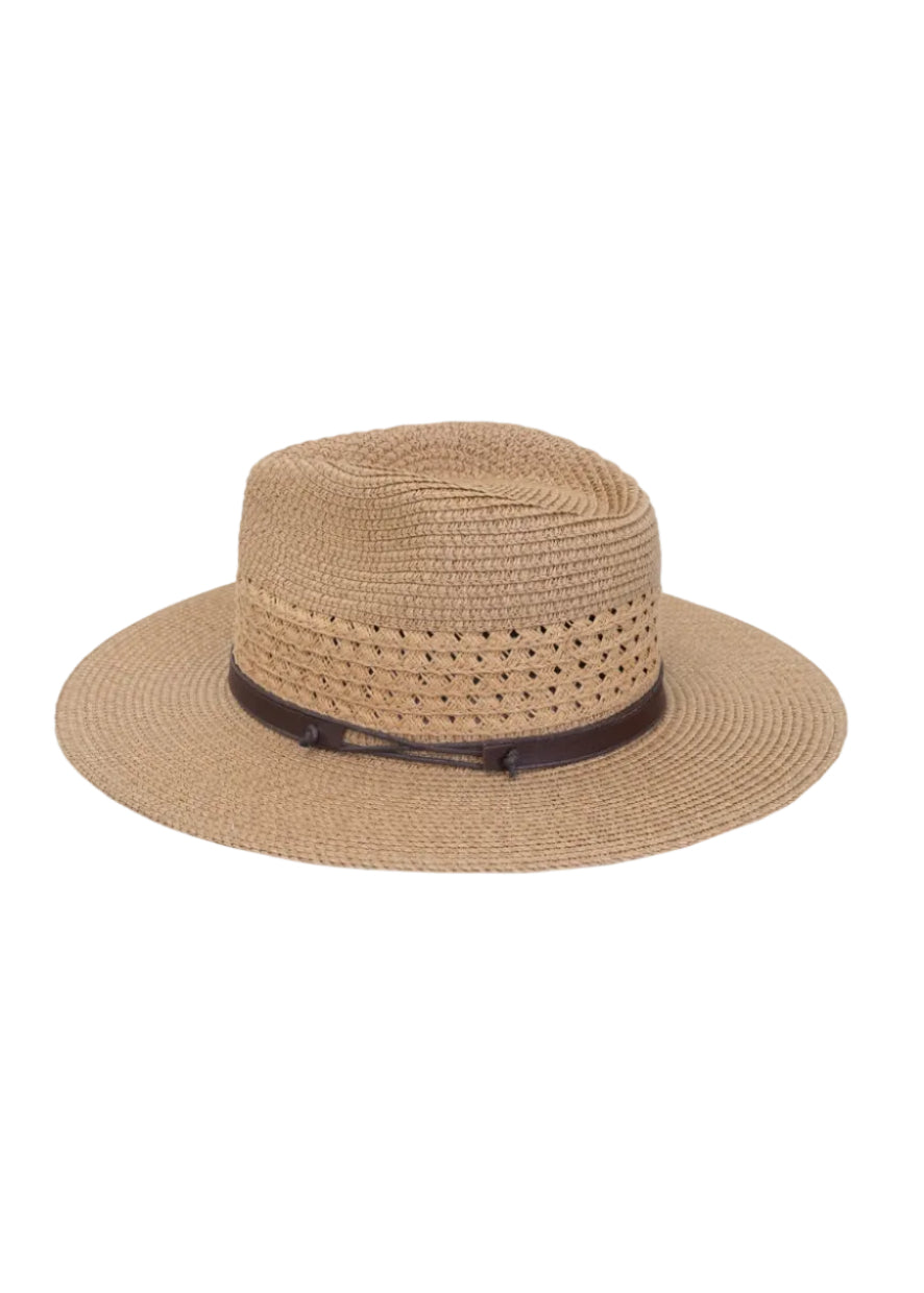 Max Studio Eyelet Straw Panama Hat