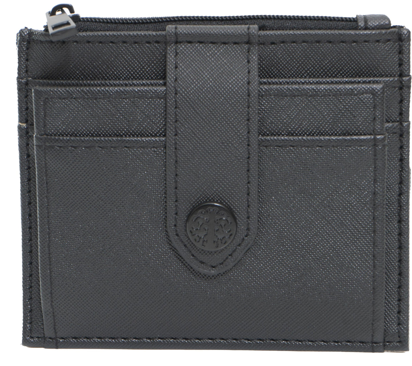 Rebecca & Rifka Saffiano Emblem Snap ID Card Holder