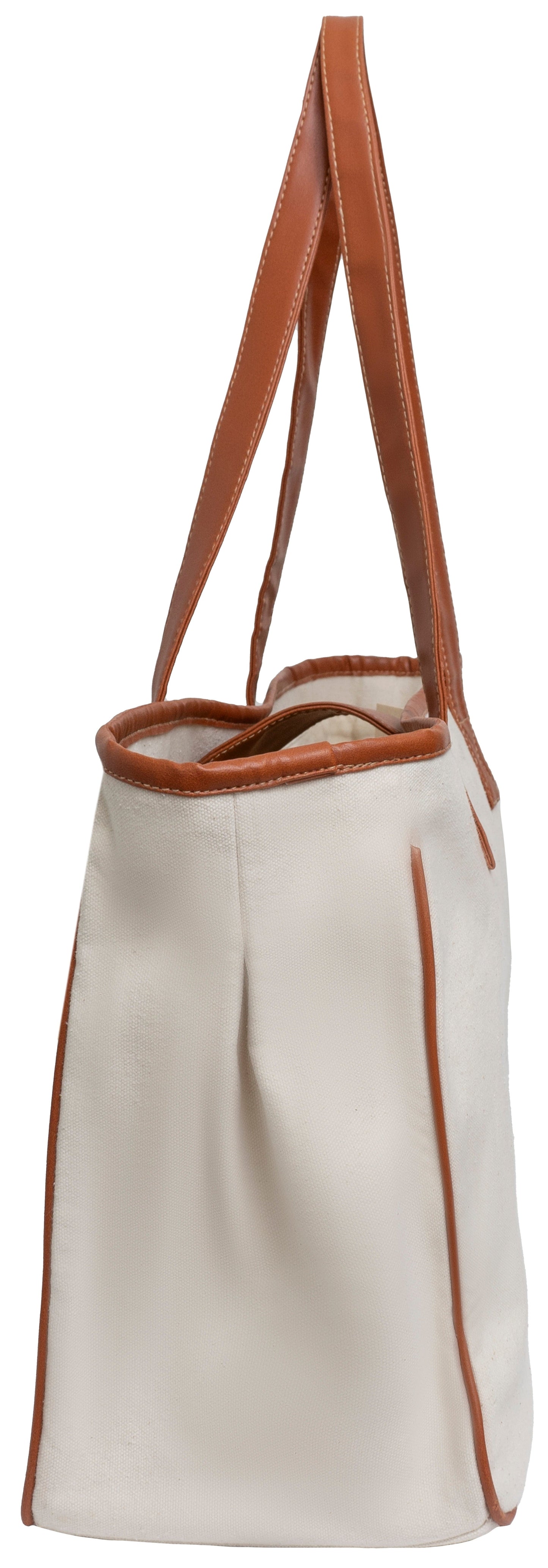 Magid Canvas Wine Tote "WINE A LITTLE LAUGH A LOT"