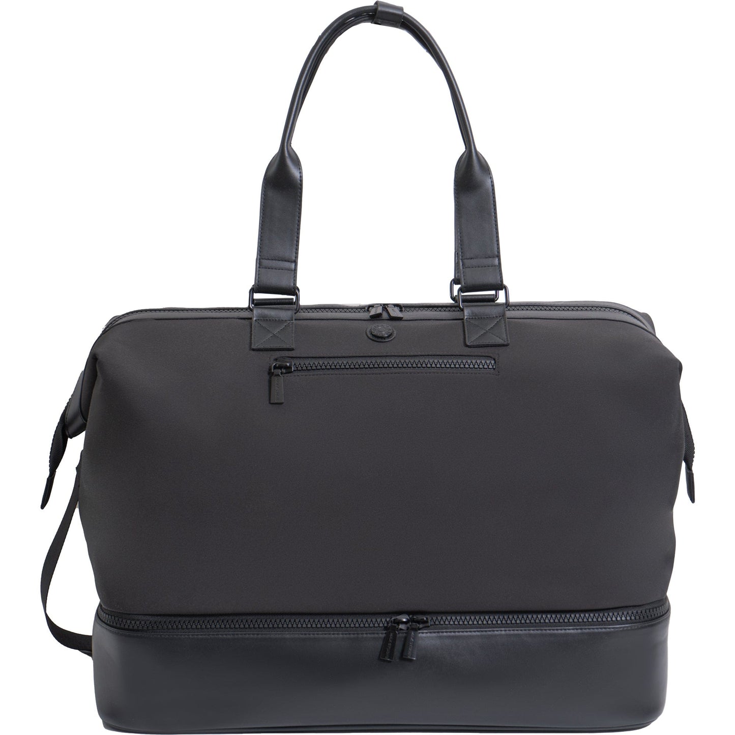 Max Studio Sport Nylon & Faux Leather Drop Bottom Duffel Bag