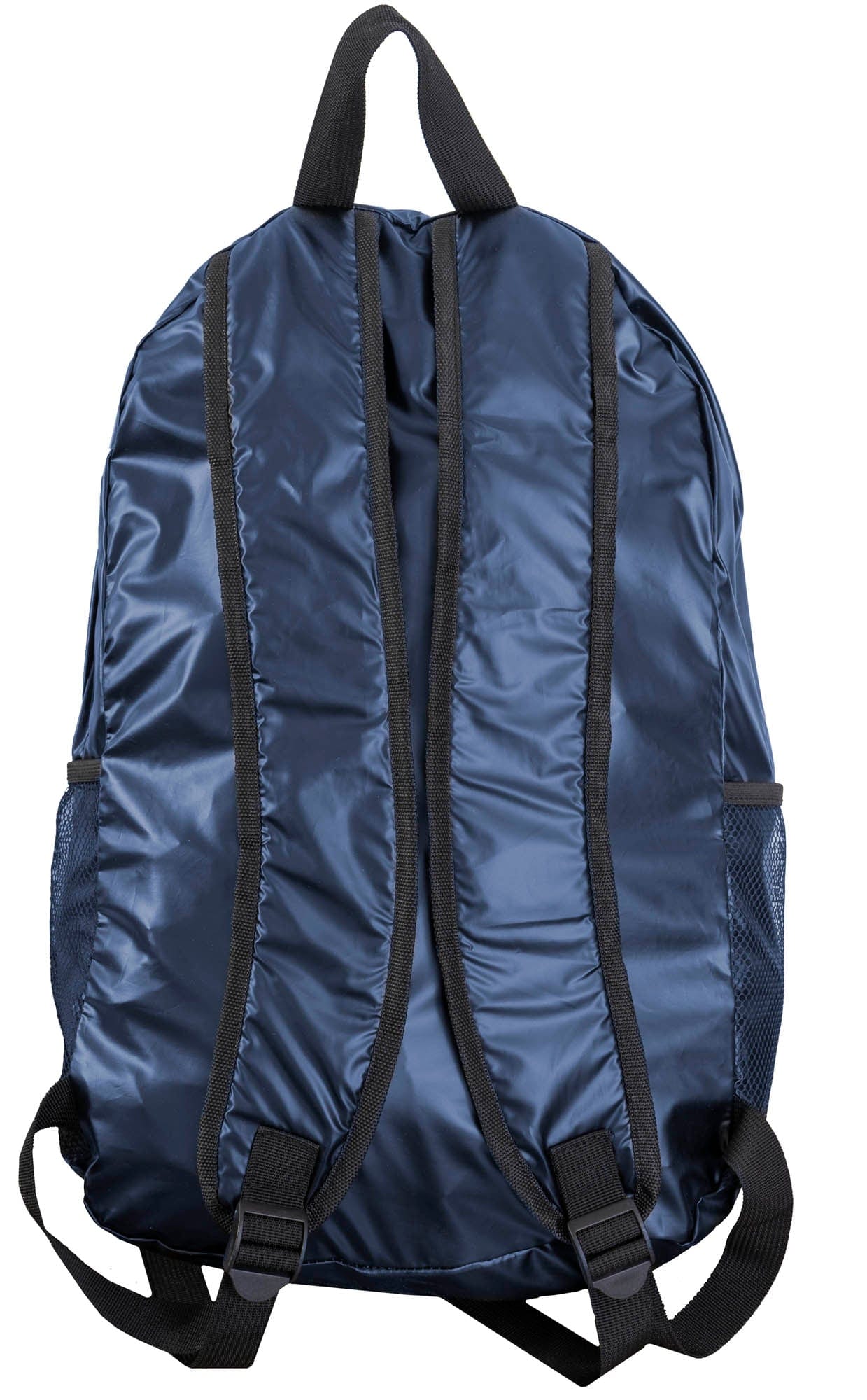 Boarding Pass Recycled Metallic Foldable & Packable Pouch Multi Compartment Backpack