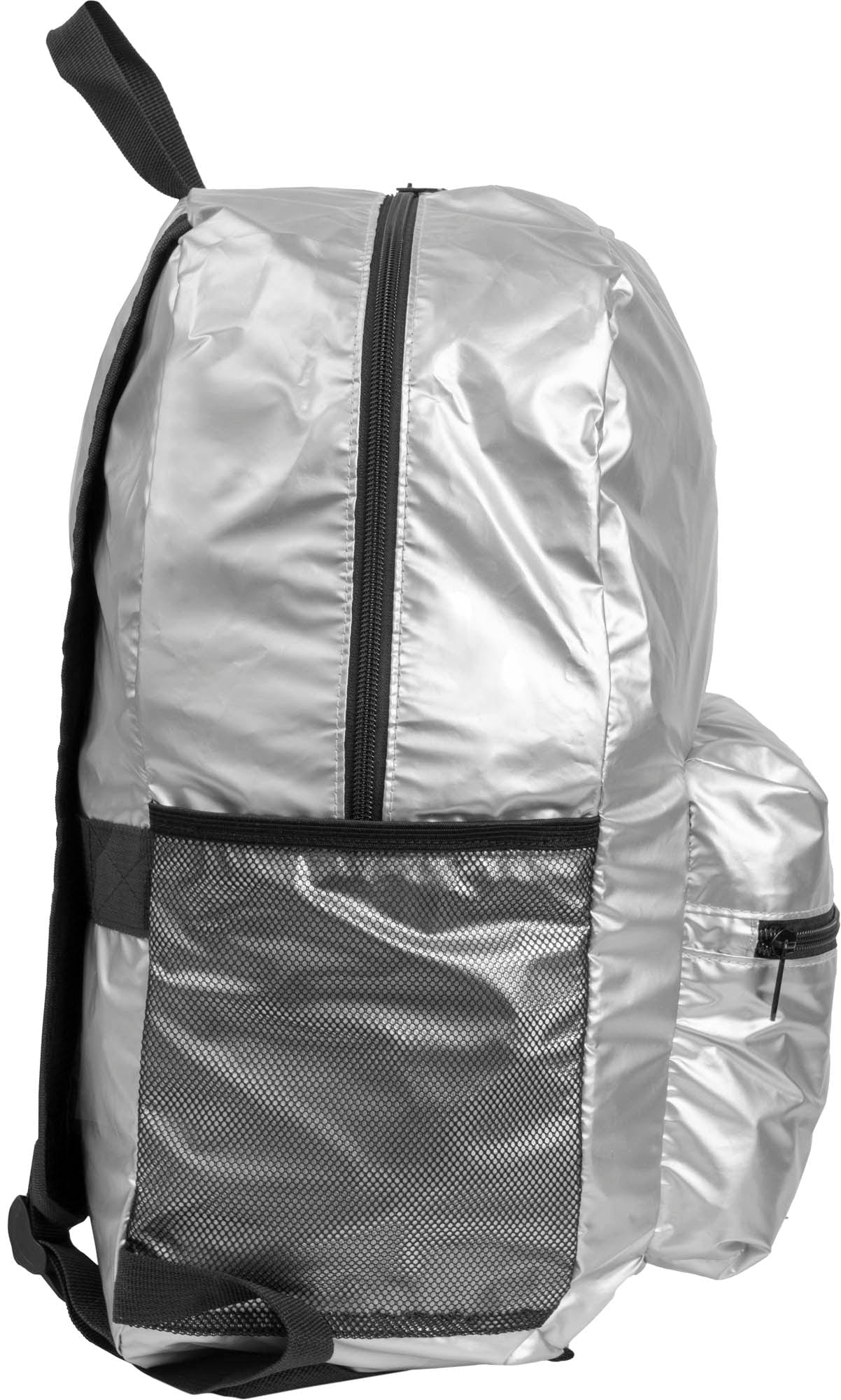 Boarding Pass Recycled Metallic Foldable & Packable Pouch Backpack