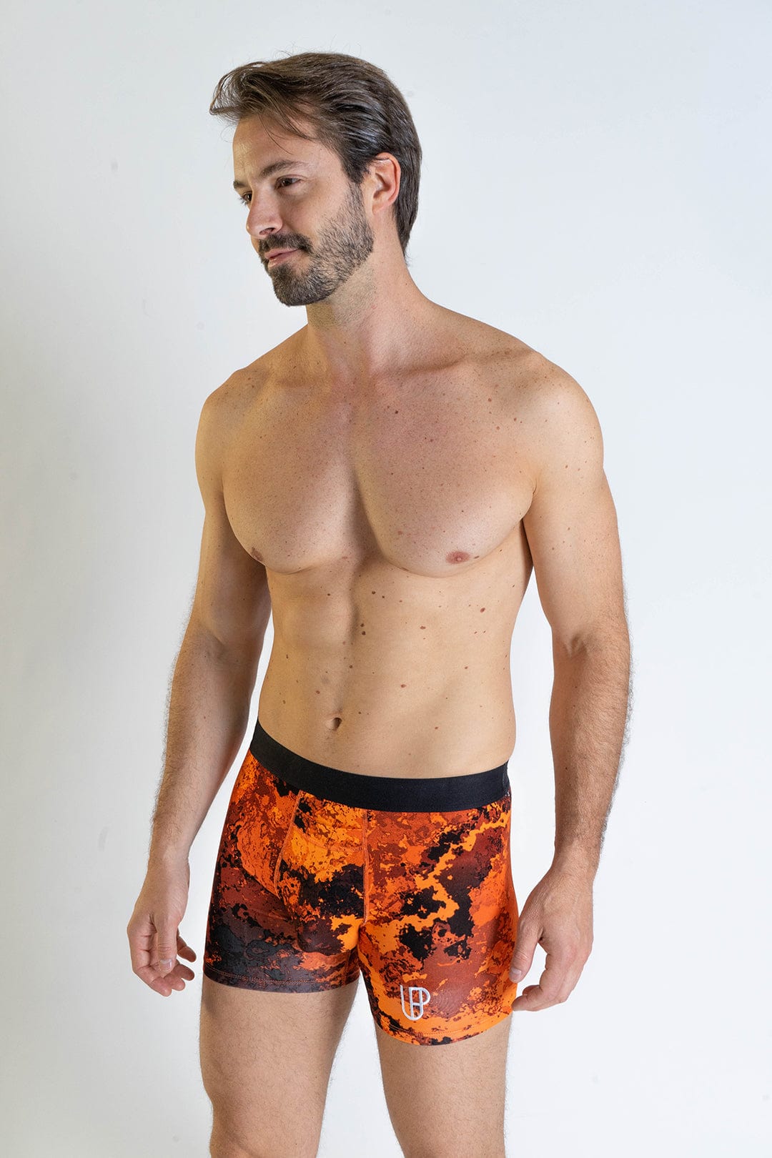 Veil Camo x UP Boxers Hellfire Orange Camo Print Modal Boxer Brief
