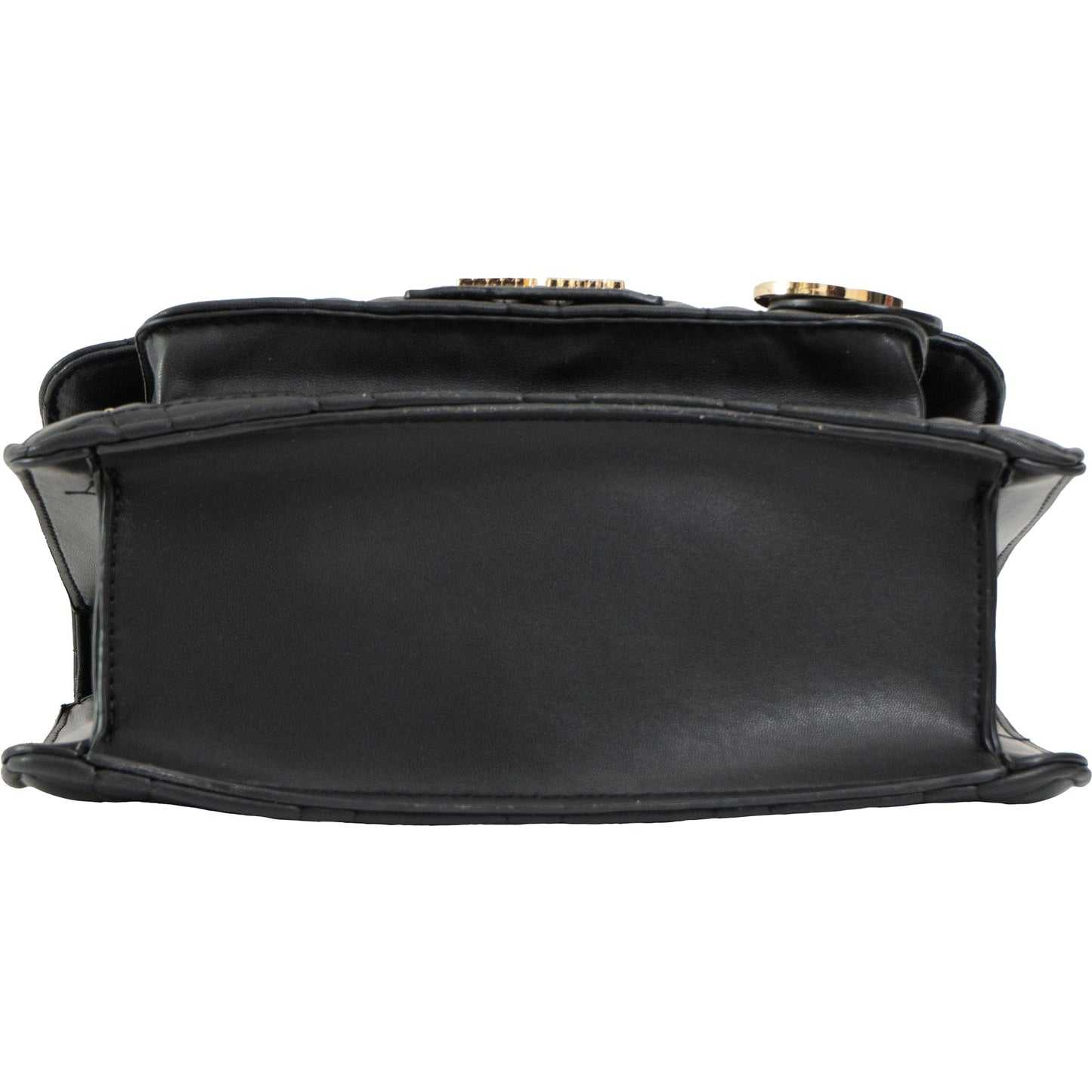 Ellen Tracy Studded Smooth Square Quilted Flap Crossbody