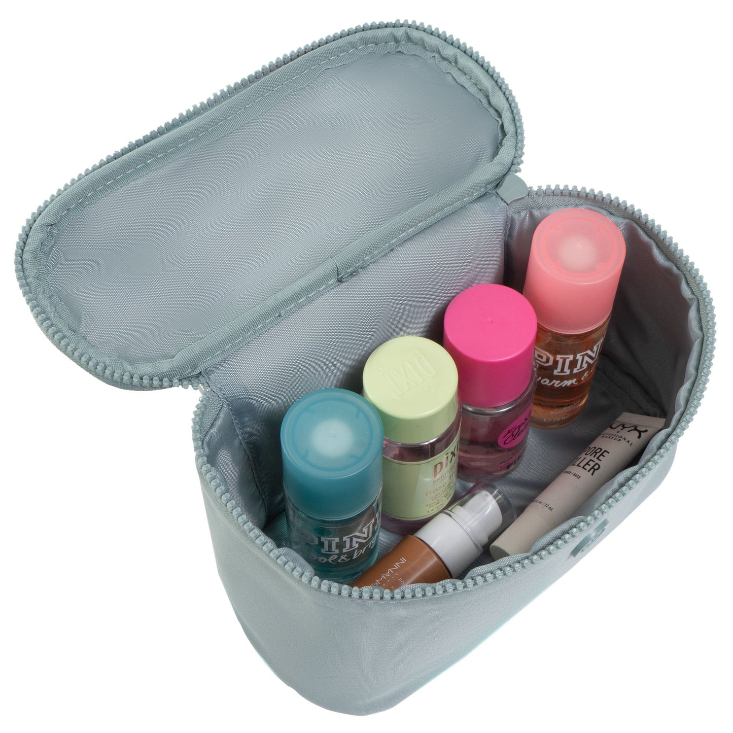 Joan & David Tonal Sport Nylon 4-Piece Clear Cosmetic Bag Set