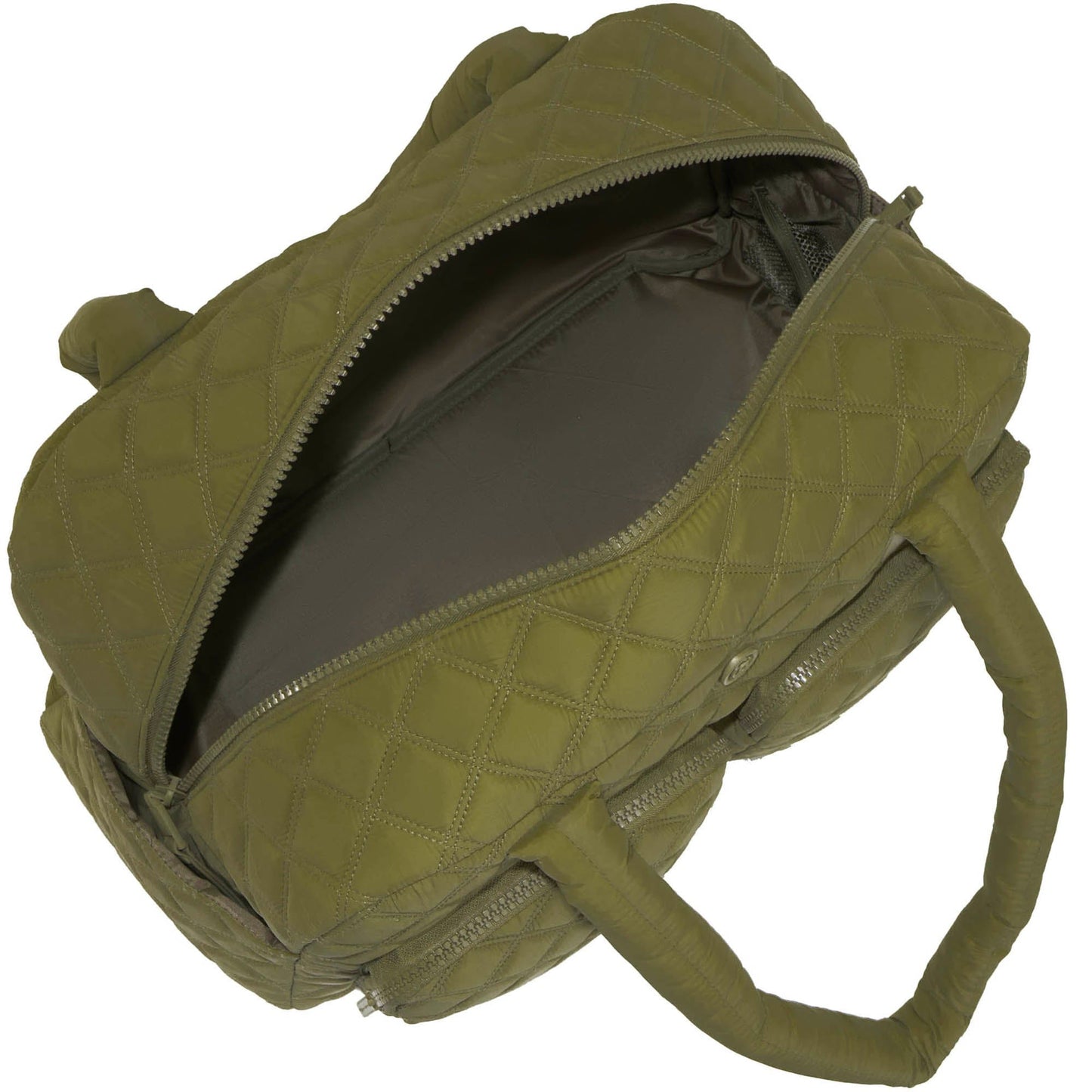 Joan & David Two Pocket Diamond Quilted 22 in. Duffel Bag