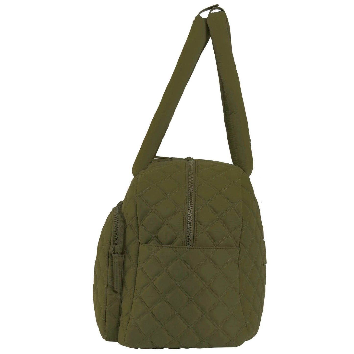Joan & David Two Pocket Diamond Quilted 22 in. Duffel Bag