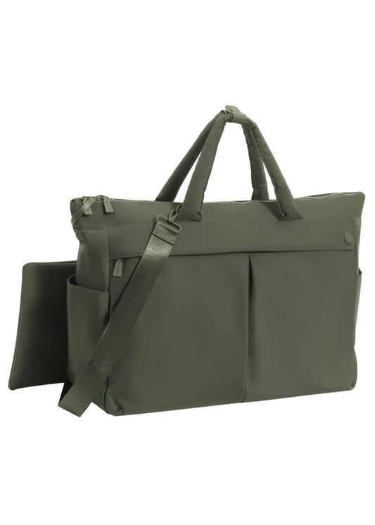 Max Studio The Sylvia 21 Inch Twill Nylon Double Handle Weekender Duffle