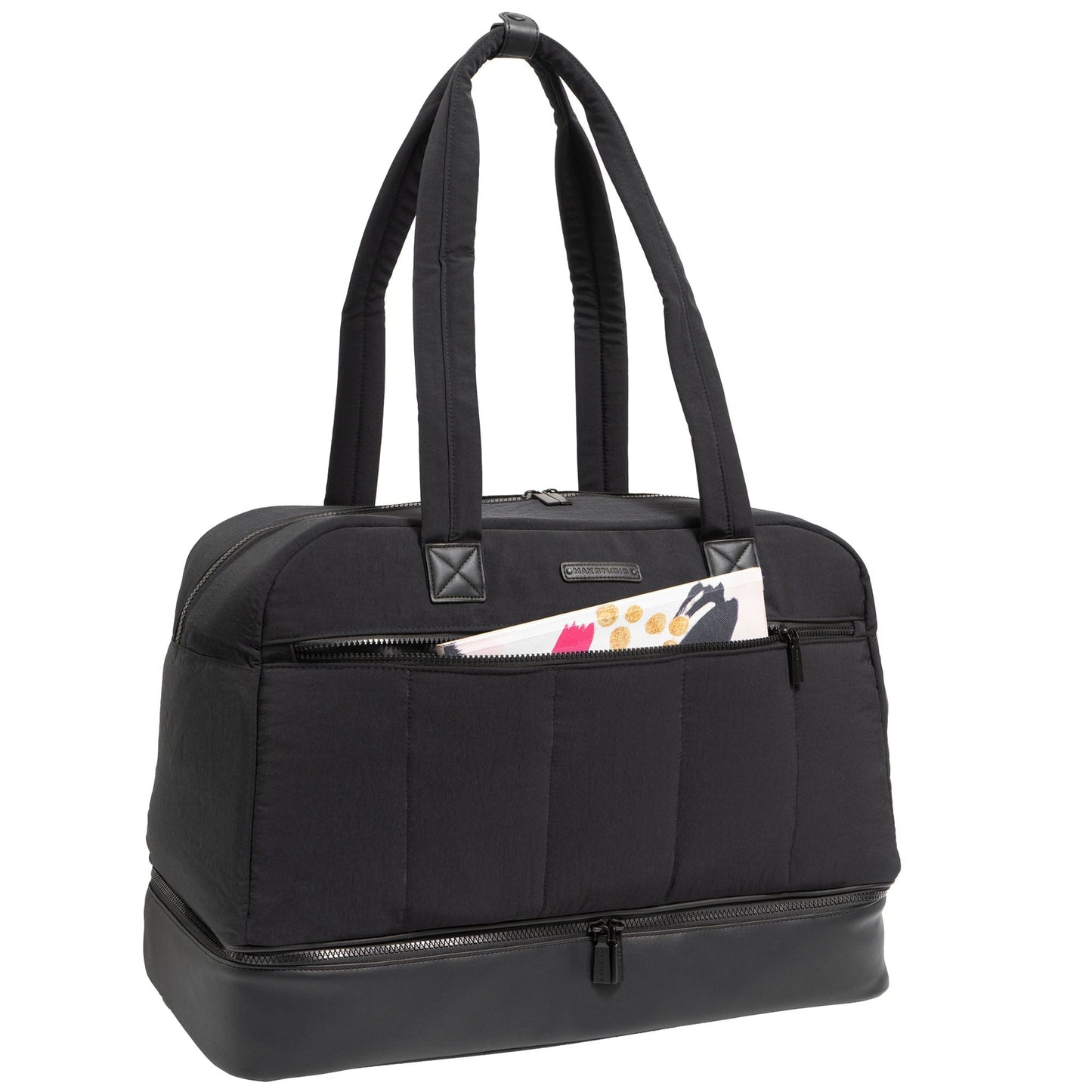 Max Studio The Aurelia Puffer Nylon Drop Bottom Weekender Duffle