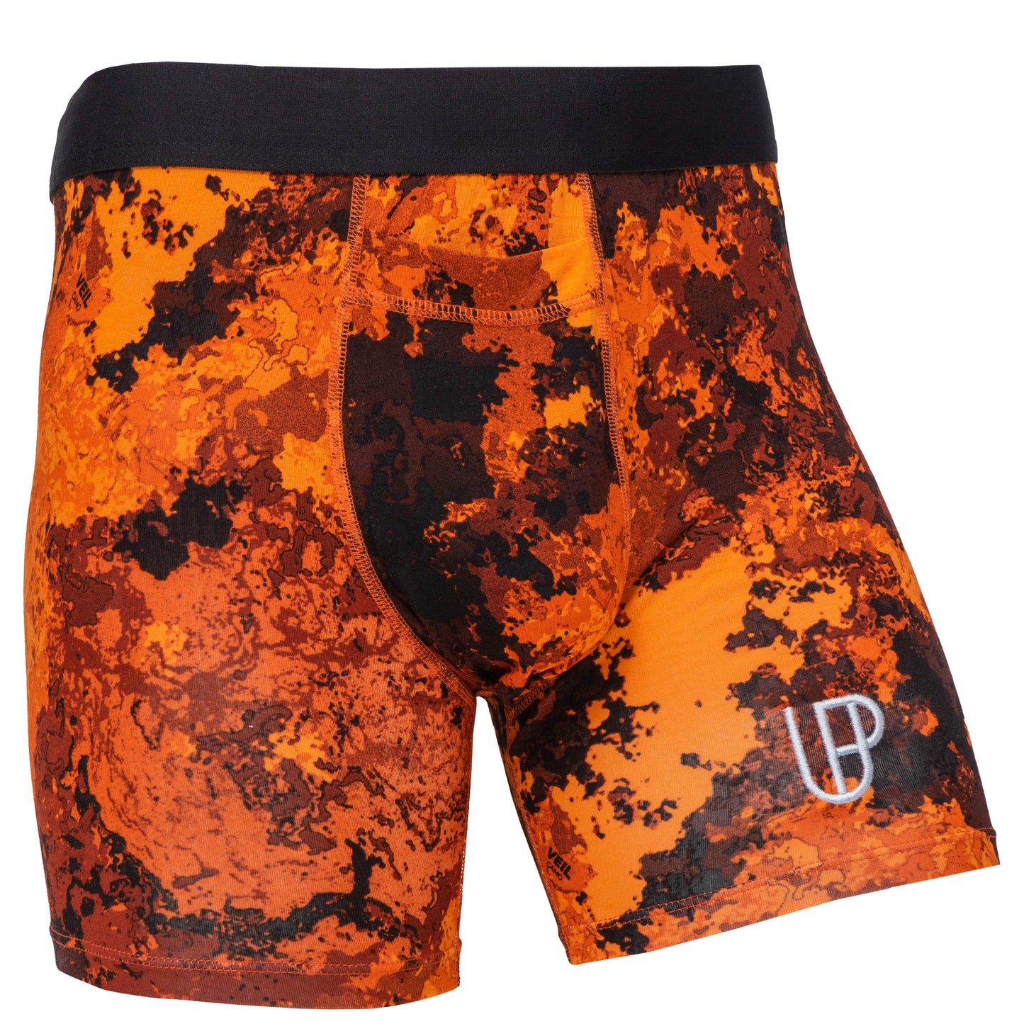 Veil Camo x UP Boxers Hellfire Orange Camo Print Modal Boxer Brief