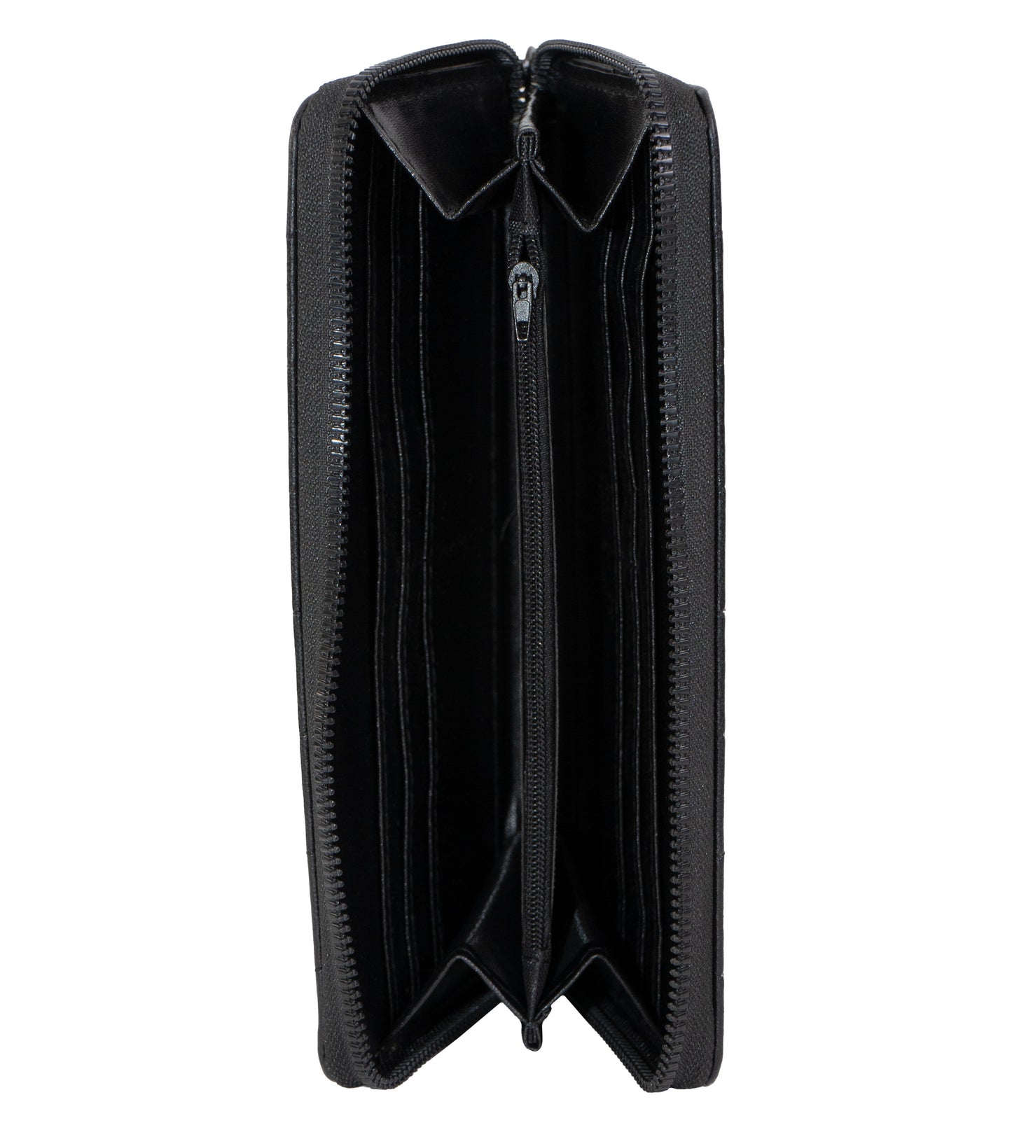 Rebecca & Rifka Smooth Boxed Quilt Medallion Zip Wristlet Wallet