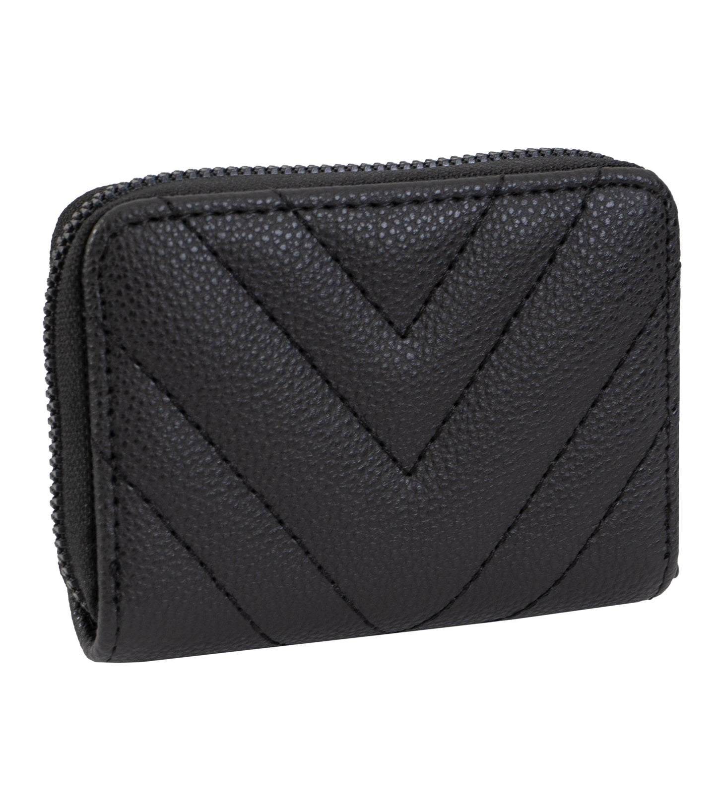 Rebecca & Rifka Quilted Pebble Chevron Medallion Zip Accordian Wallet