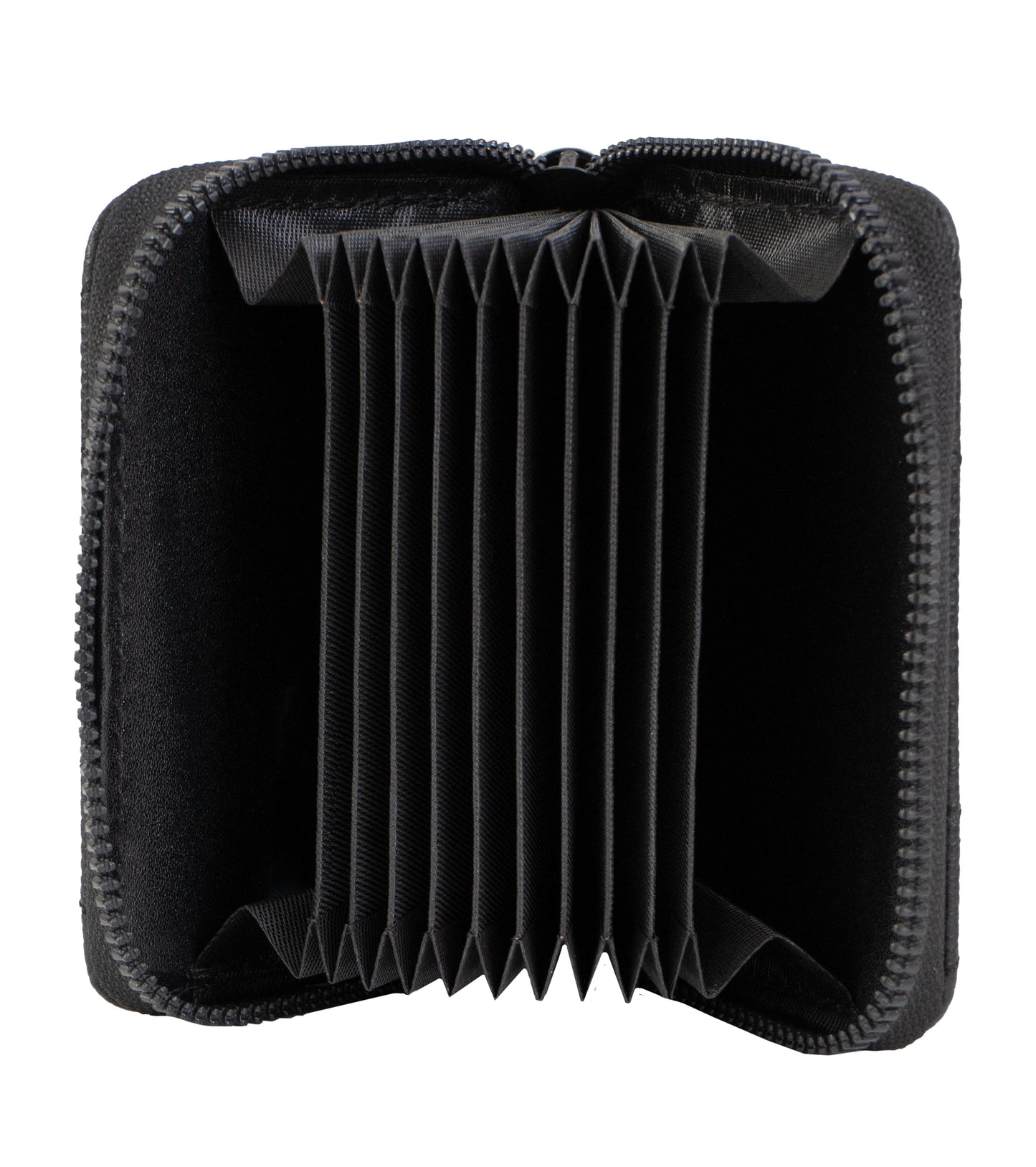 Rebecca & Rifka Quilted Pebble Chevron Medallion Zip Accordian Wallet