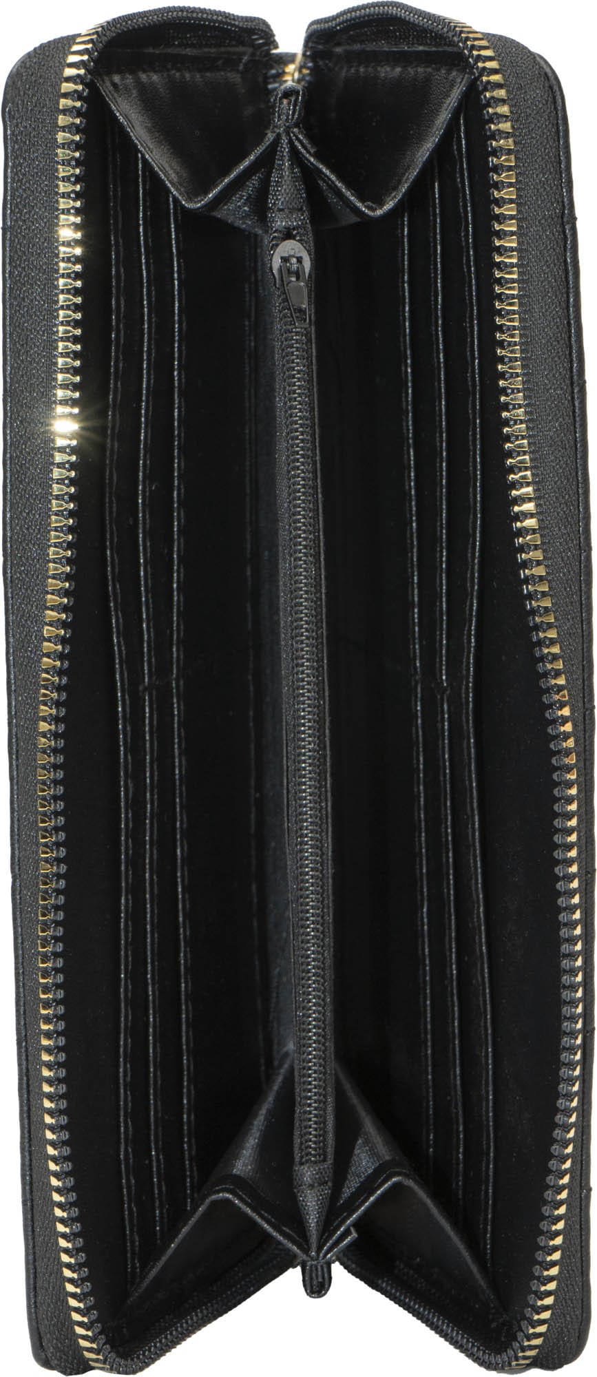 Rebecca & Rifka Smooth Houndstooth Quilt Medallion Zip Wristlet Wallet