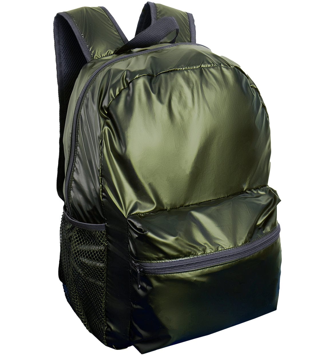 Boarding Pass Recycled Metallic Foldable & Packable Pouch Backpack