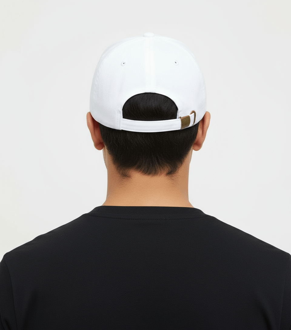 The Hamptons White Cotton Baseball Cap