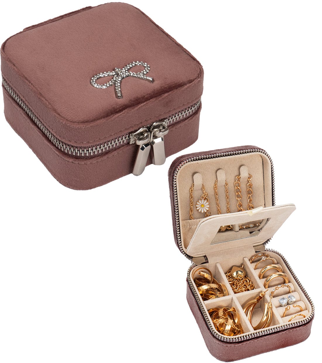 Joan & David Aveline Velvet Jewelry Box