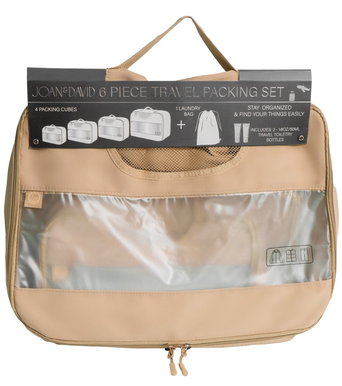 Joan & David 6 Piece Travel Packing Cube Set