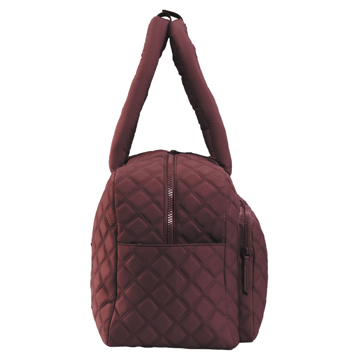 Joan & David Two Pocket Diamond Quilted 22 in. Duffel Bag