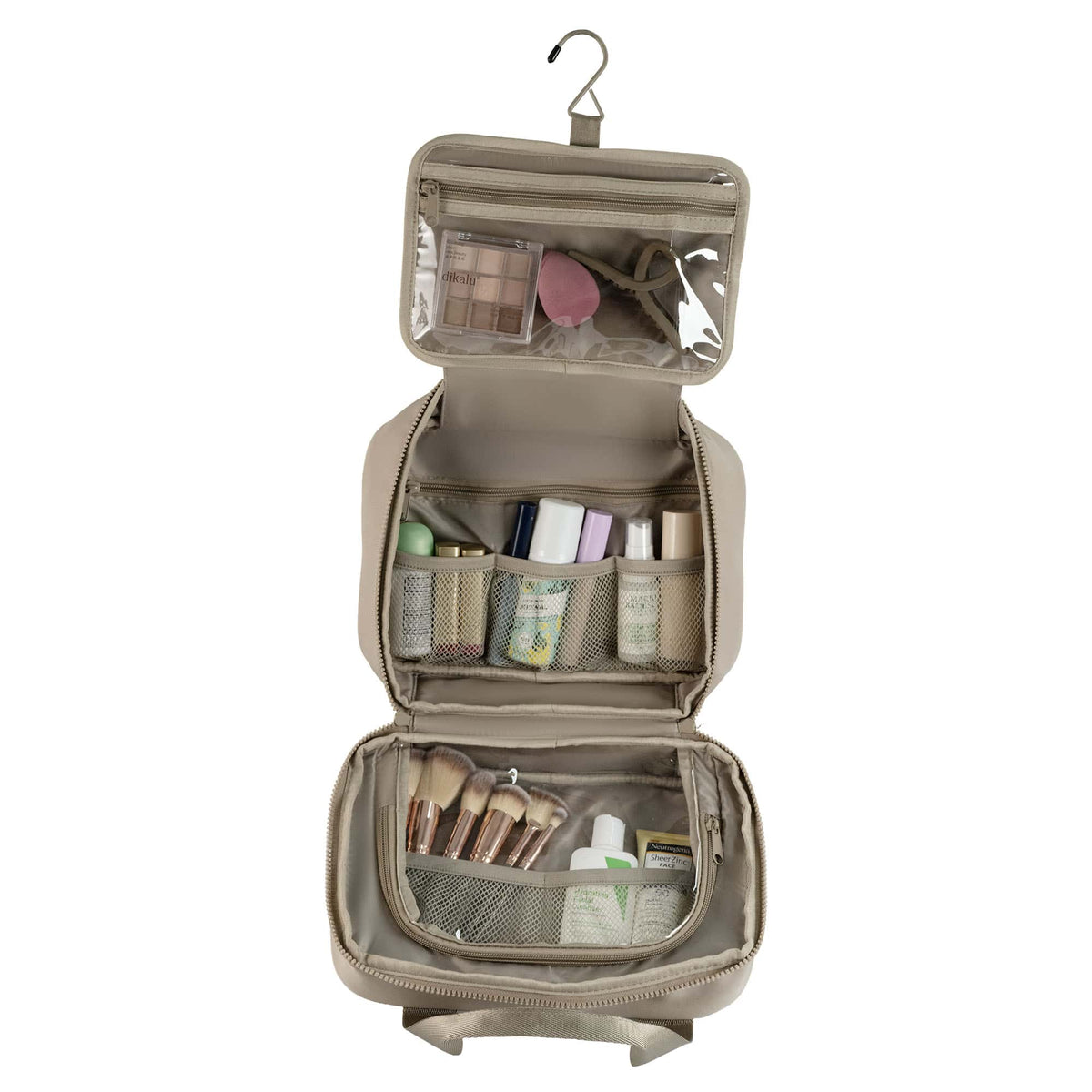 Joan & David High Density Sport Nylon Square Hanging Toiletry Organizer Bag